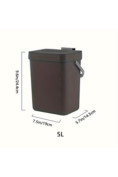 choice2 black5L Space-Saving Quiet-Close Trash Can - 3/5L, Eco-Friendly Seale...