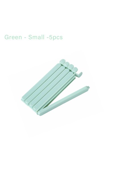 Choice8 5pcs-green-small 5/10/20Pcs Portable Kitchen Storage Food Snack Seal ...
