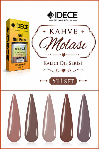 d dece Kahve Molası Kalıcı Oje Serisi