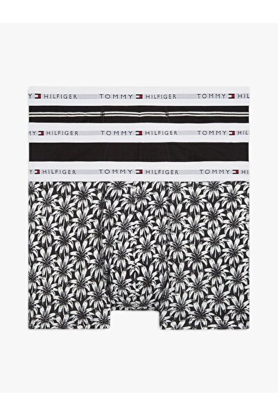 Tommy Hilfiger 3P TRUNK PRINT+ Erkek Siyah Boxer - UM0UM03753