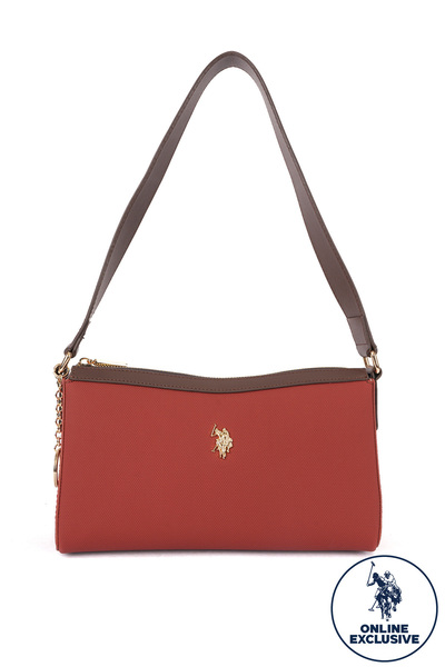 U.S. Polo Assn. حقيبة كتف نسائية باللون البني الفاتح US26279