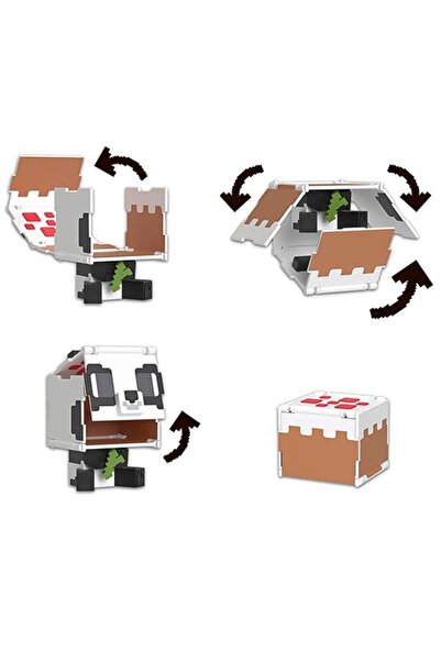 mattel Minecraft Flippin Figs 2si1 Arada Panda ve Pasta Figürü HTL48