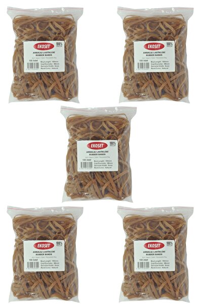 ekoset Wide Rubber Pack Packaging Case Rubber 150x5mm 500 Pieces