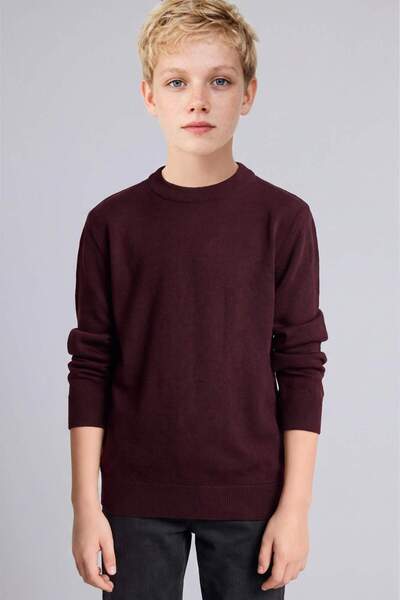 DeFacto Regular Fit Crew Neck Knitwear Sweater for Boys A4992A825Wn