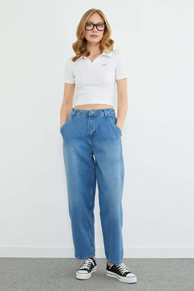 Fulla Moda Visok struk farmerke