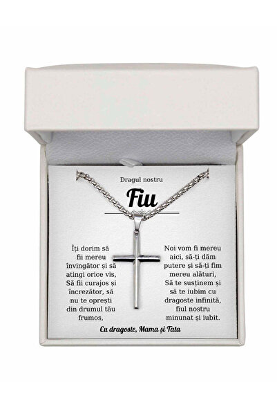 The Jewel Heart Colier Pandantiv Cruce cu pandantiv cruce pentru fiu de Ziua ...
