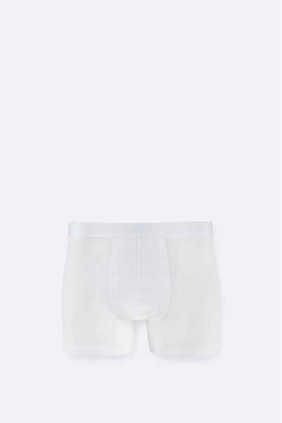 Avva Men's White Basic Cotton Single Regular Fit Boxer B009510