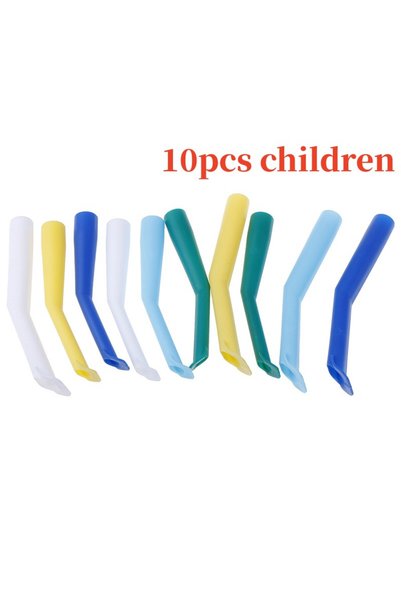 Choice children 10Pcs Dental Aspirator Saliva Tube Autoclavable Surgical Stro...