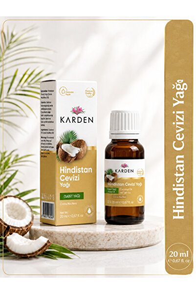 Karden Doğal Hindistan Cevizi Yağı 20 ml - Yoğun Nemlendirici ve Saç Onarıcı ...