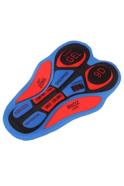 Choice4 9D Red Blue Anti-shock Mens Bike Shorts Gel Padded Pad