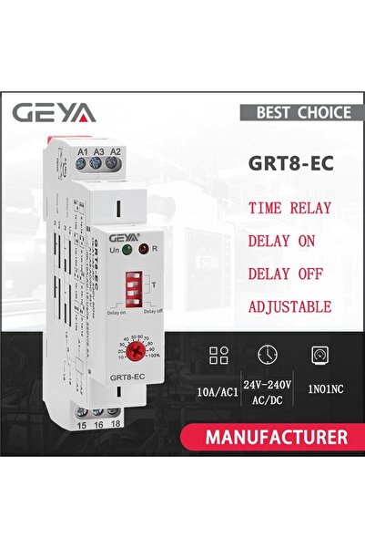 Choice GRT8-EC AC230V GEYA GRT8-EC 10A مرحل مؤقت ثنائي الوظيفة للتأخير عند ال...