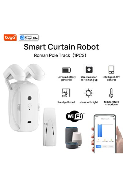 Choice1 WIFI-Roman-Single 1/2PCS Tuya Smart Wifi Curtain Robot (with gateway)...