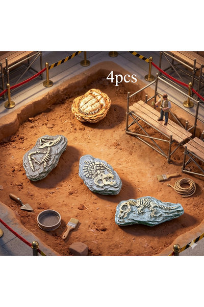 Choice mix style 4pcs Micro Landscape Simulation Dinosaur Fossils, DIY Decora...