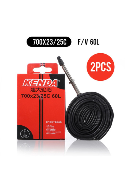 Kenda 2 قطعة 700x23-25C FV60L 2PCS أنبوب داخلي للدراجة الهوائية 700C 23C 25C ...