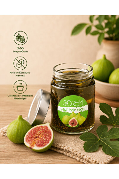 Görem Zeytin Ham Yeşil Incir Reçeli 370 Gr.