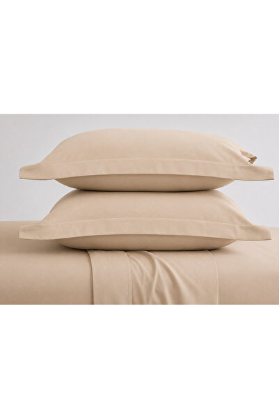 Liz Line Set doua huse perna, bumbac ranforce, culoare bej, colectia "Monocrom"