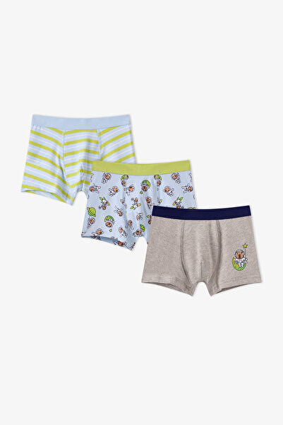 Penti 3-teilige Boxershorts aus Baumwolle mit Capybaras- und Automotiv für Ju...