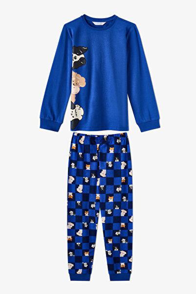 Penti Boy's Saks the Paw Club Cotton Long Sleeve Pajama Set