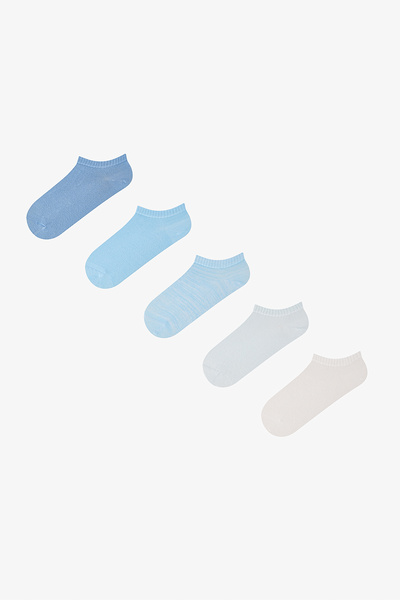 Penti 5 Pairs of Nose Stitch-Free Cotton Colorful Booties Socks