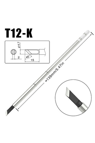 Choice T12-K Black Chrome High-quality T12 Tip Taiwan Black Chrome Replacemen...