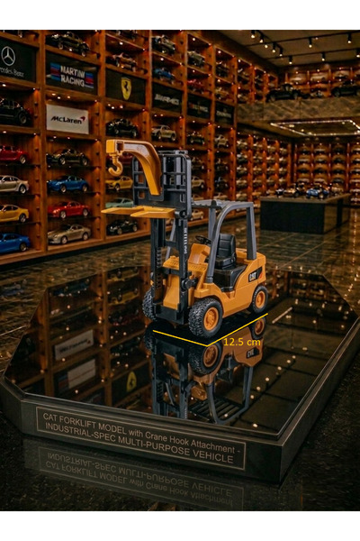 OYUNCAKSAHİLİ Forklift Diecast Model iş Makinası Kırılmaz Sağlam 12.5 cm Kole...