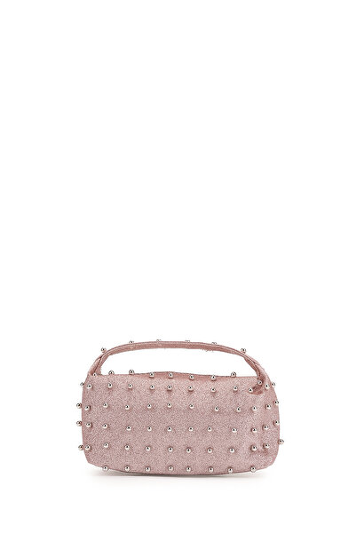 minebag Trok Detailed Chain Strap Women's Crossbody Bag Romeo Silvery Powder