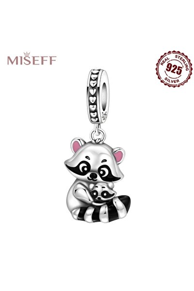 Choice5 OTC1640 MISEFF S925 Sterling Silver Charm Animals Penguin Raccoon Bea...