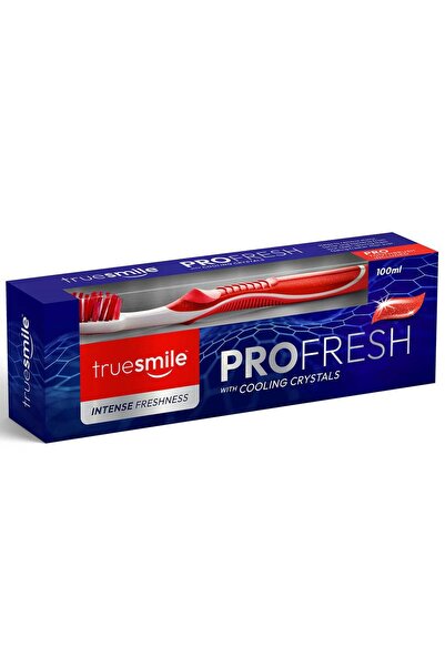 truesmile Pachet pastă de dinți și periuță de dinți PROFRESH cu CRISTALE RĂCO...