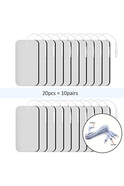 Choice1 L-20pcs-Line Physiotherapy Tens Electrodes Pad EMS Muscle Stimulator ...