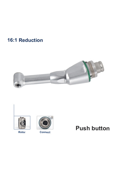 Choice1 1 piece Dental 16:1 Reduction Contra Angle Handpiece Head Push Button...