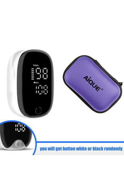 Choice3 جهاز قياس نبض الأصبع المحمول JUSTLANG مع حافظة، مقياس تشبع الأكسجين ف...