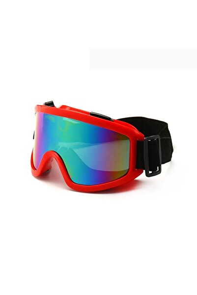 Choice5 Red Protective Glasses Motorcycle Helmet Outdoor Sports Windproof Dus...