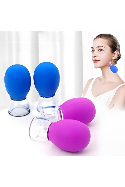 Choice 4PCS 2/4 Pieces Facial Cupping Set Eye Face Vacuum Massage Anti Cellul...