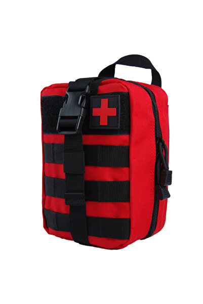 Choice Red Survival First-aid Kit Container Travel Oxford Cloth Waterproof Ta...
