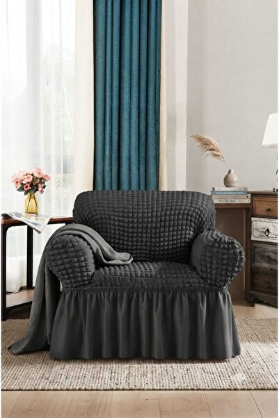 Generic Brand Bürümcük Single Seat Cover Armchair Cover with Elastic Flexible...