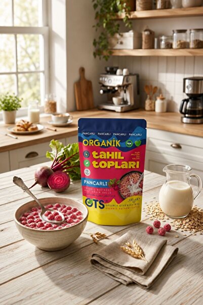 OTS Organik Pancarlı Tahıl Topları 300 gr (Organik Sertifikalı, Pestisit Analizli)
