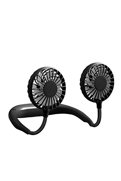 Choice1 black Portable Hanging Neck Fans 3-Speed Adjustable Neck Dual Fan USB...