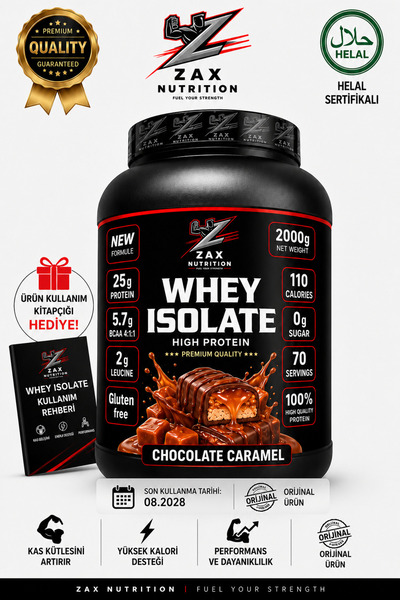 zax nutrition Whey Isolate Double Caramel 2000 Gr Protein Powder
