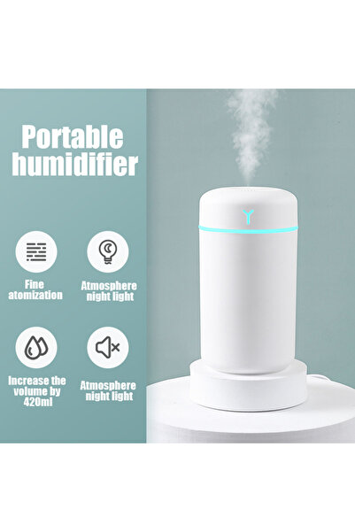 Choice1 White Portable 420ml Air Humidifier Aroma Oil Humidificador for Home ...