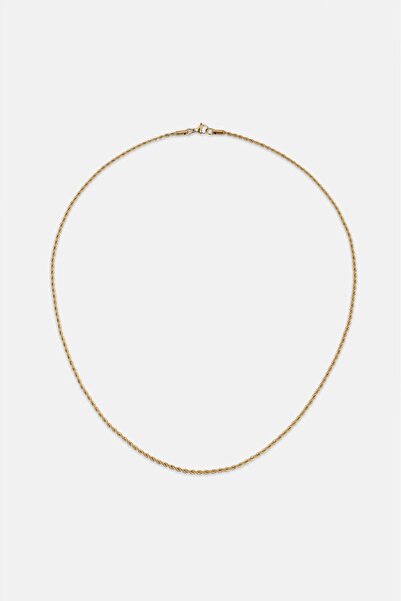 Crupt Studio 2mm X 55cm 316L Steel Rope Chain Gold Tone Men's Necklace
