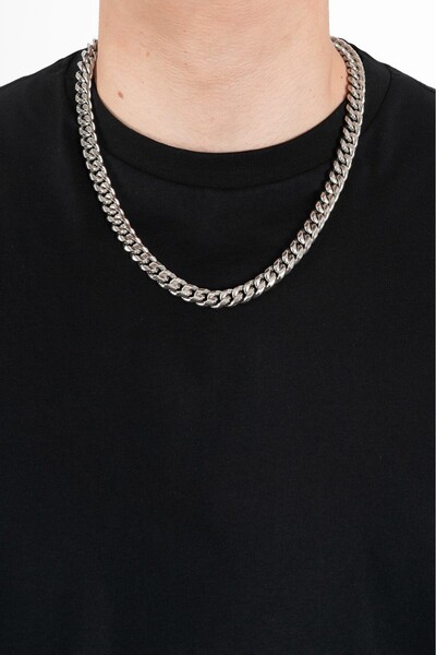 UKHWD SUPPLY 10mm Thick Steel Chain Necklace Ka1010Gm