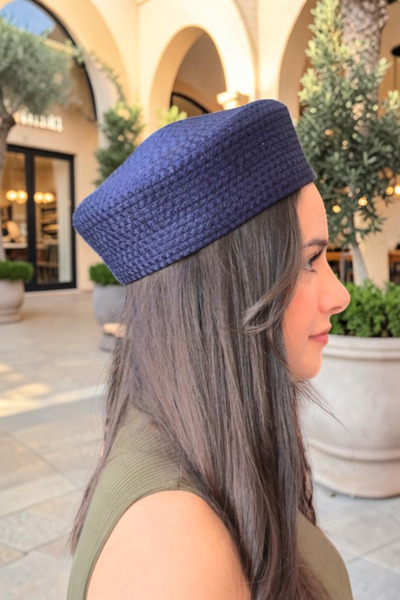 KAAN HOME Handmade Jute Straw Look French Beret Women's Hat Beret – Four Seas...
