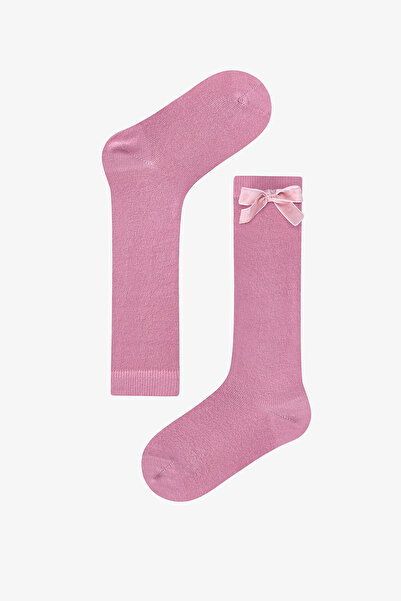 Penti Girl's Pink Ribbon Trousers Socks