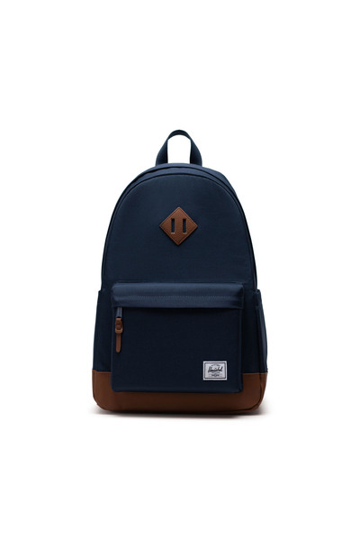 Herschel Supply Co. حقيبة ظهر هيرشيل هيريتاج - كحلي/بني - حقيبة ظهر للجنسين ب...