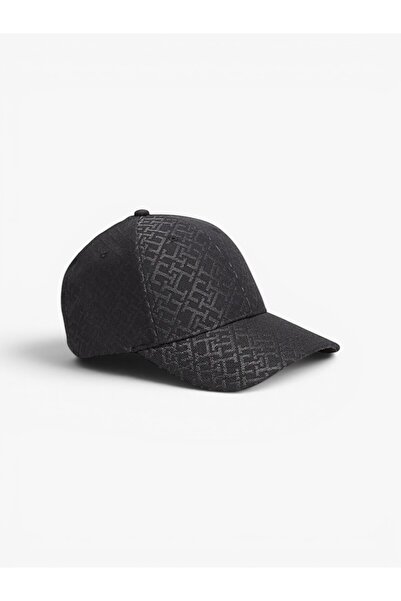 Tommy Hilfiger TH MONOGRAM CAP Kadın Siyah Şapka - AW0AW18058