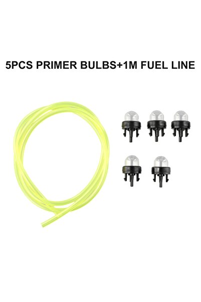 Choice 5Pcs Petrol Snap-in Primer Bulb Fuel Pump with Fuel Line for Chainsaw ...