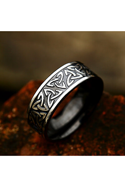 Choice 13 Style A Fashion Vintage Vikings Valknut Ring For Men Women Stainles...