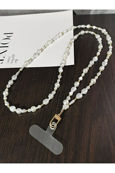 Choice White PVC Pearl Crossbody Lanyard Women's Ins Outdoor Travel Mountain ...