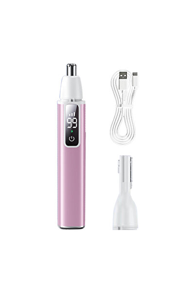 Choice FK-Pink Electric Ear Nose Hair Trimmer Rechargeable Type-C Fast Chargi...