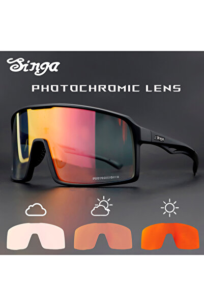 Choice8 With BOX 01 Photochromic Cycling Glasses Singa Cycling Sunglasses UV4...
